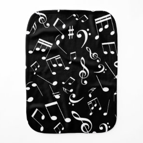 Musical Notes 2 Baby Burp Cloth