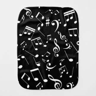 Musical Notes 2 Baby Burp Cloth