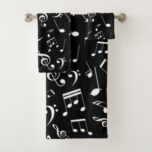 Musical Notes 2 Bath Towel Set