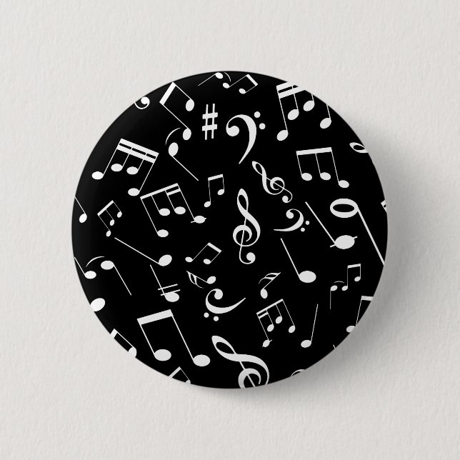 Musical Notes 2 Button (Front)