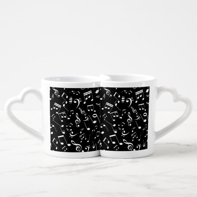 Musical Notes 2 Coffee Mug Set (Front Nesting)