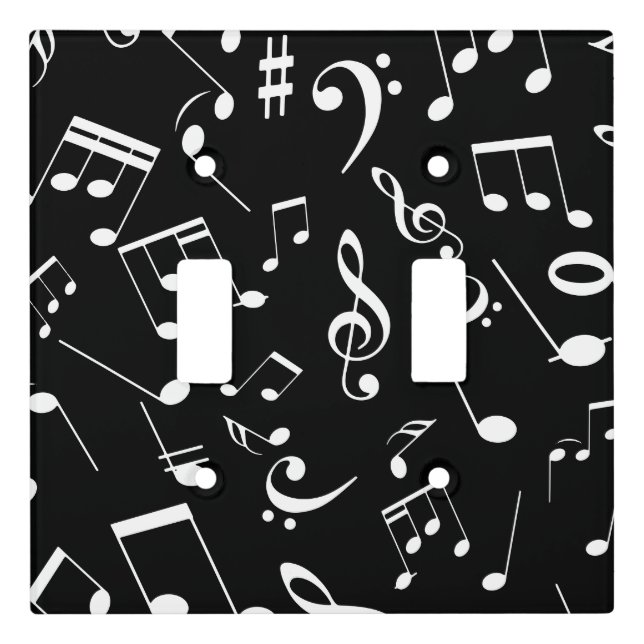 Musical Notes 2 Light Switch Cover (Front)