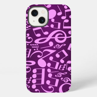 Musical Notes 2 (Plum) iPhone 13 Case
