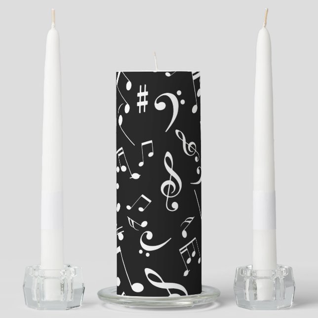 Musical Notes 2 Unity Candle Set (Front)
