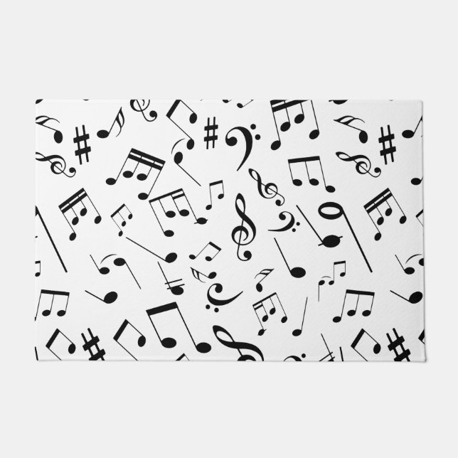 Musical Notes 3 Doormat (Front)