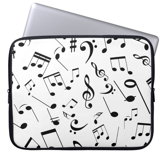 Musical Notes 3 Laptop Sleeve (Front)