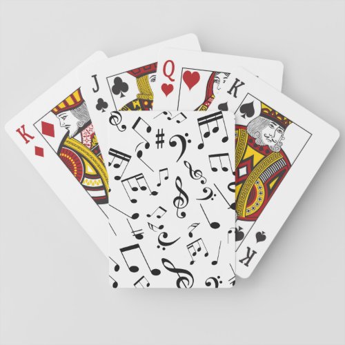 Musical Notes 3 Playing Cards