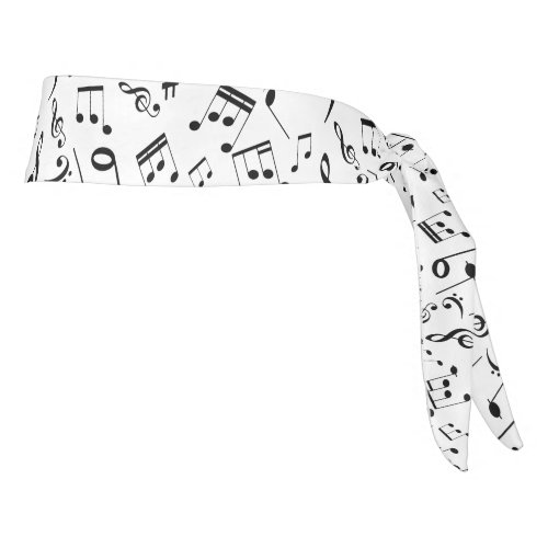 Musical Notes 3 Tie Headband