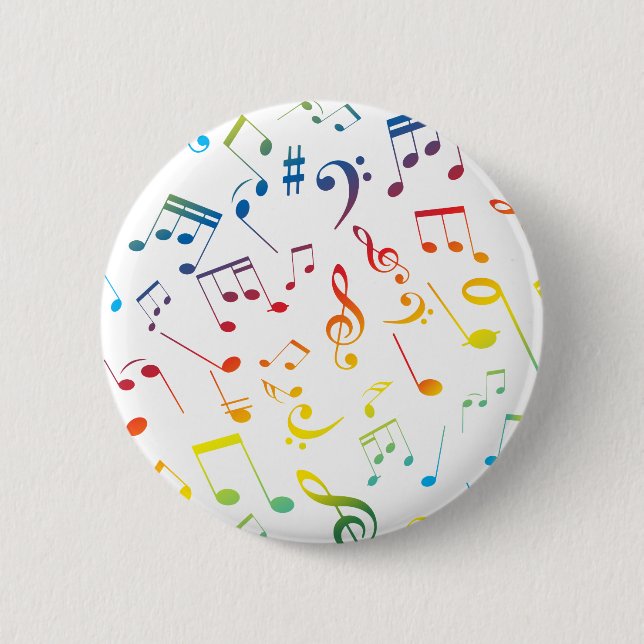 Musical Notes 4 Button (Front)