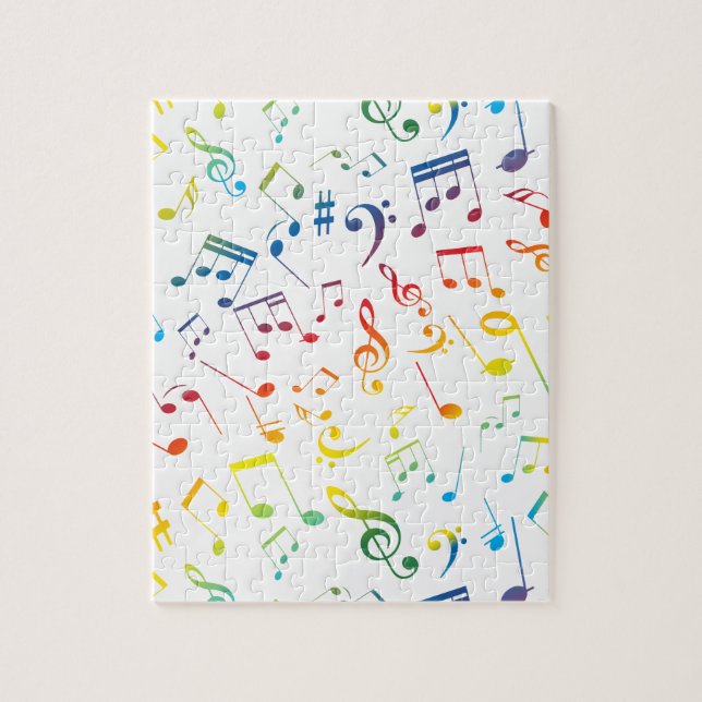 Musical Notes 4 Jigsaw Puzzle (Vertical)
