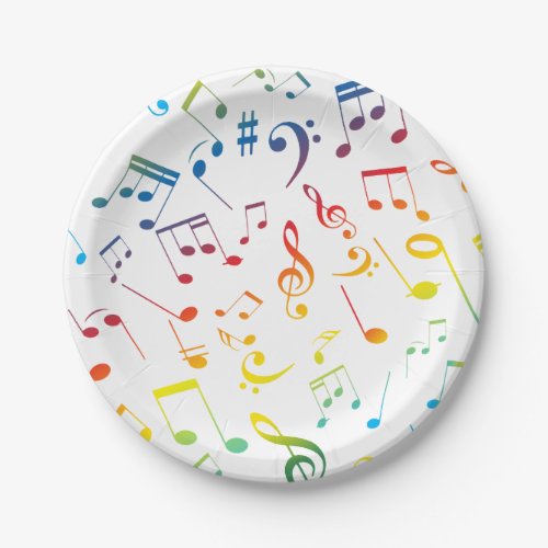 Musical Notes 4 Paper Plates