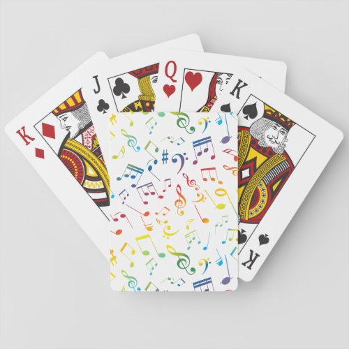 Musical Notes 4 Playing Cards