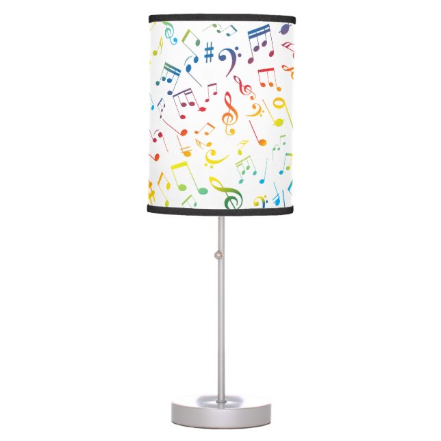 Musical Notes 4 Table Lamp (Front)