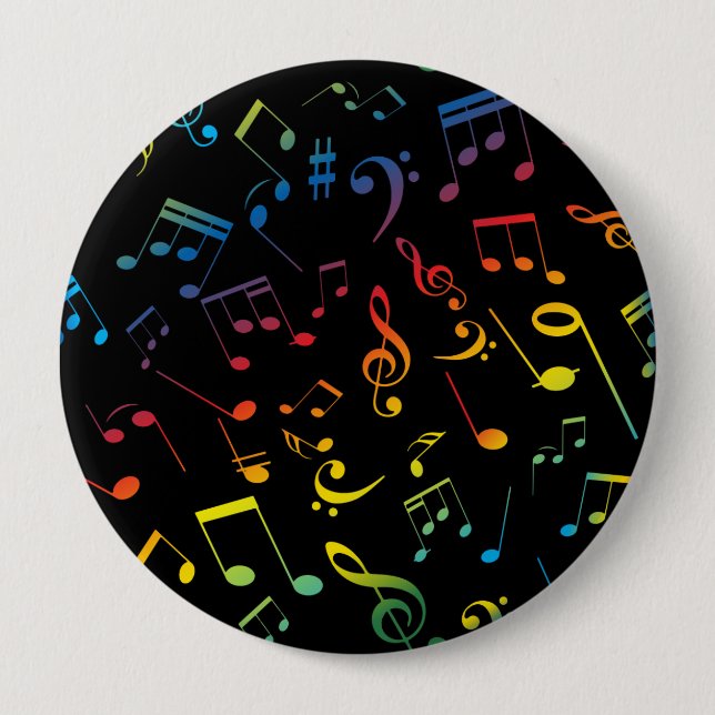 Musical Notes 5 Button (Front)