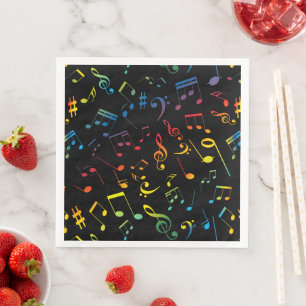 Musical Notes 5 Paper Dinner Napkins