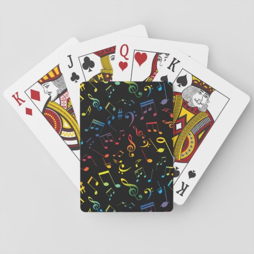 Musical Notes 5 Playing Cards