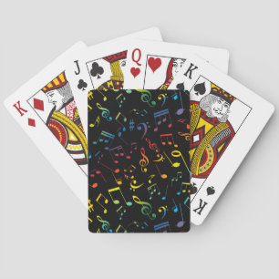 Musical Notes 5 Poker Cards