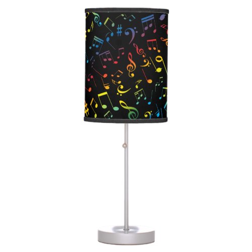 Musical Notes 5 Table Lamp