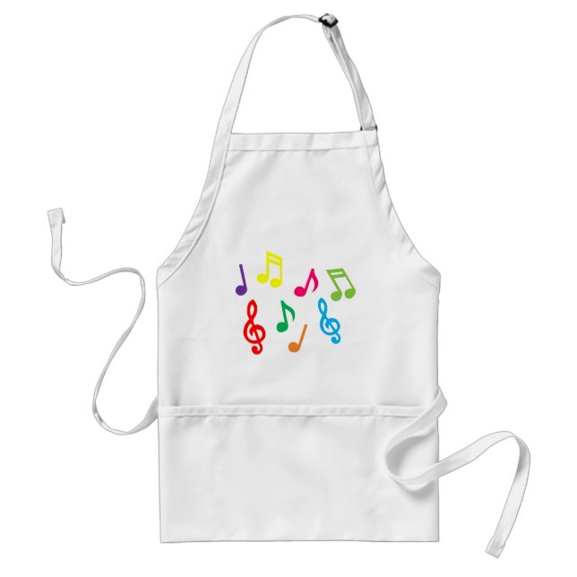 Musical notes adult apron (Front)