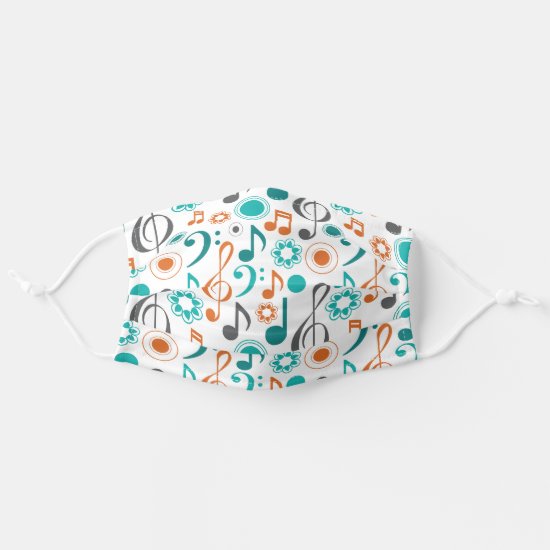 Musical Notes and Clefs Cloth Face Mask
