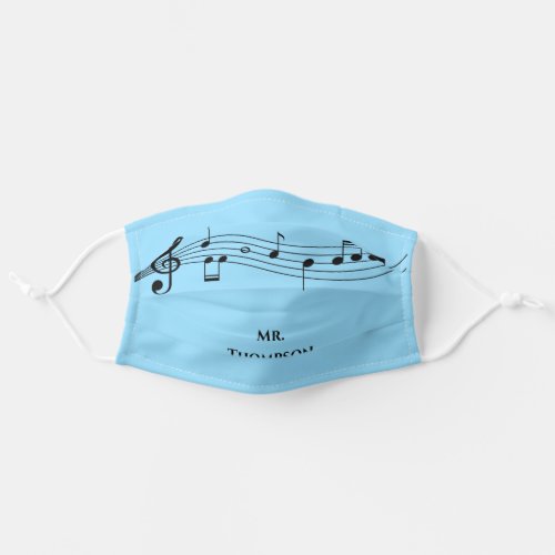 Musical Notes Band Teacher Adult Cloth Face Mask