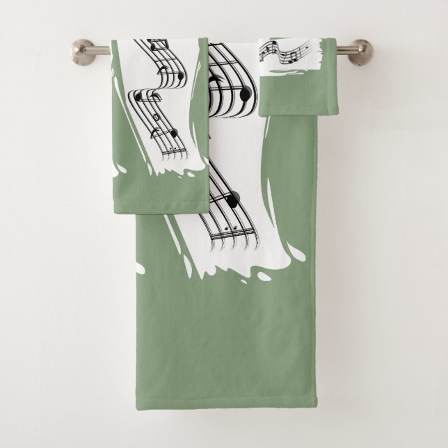 Musical notes bath towel set (Insitu)