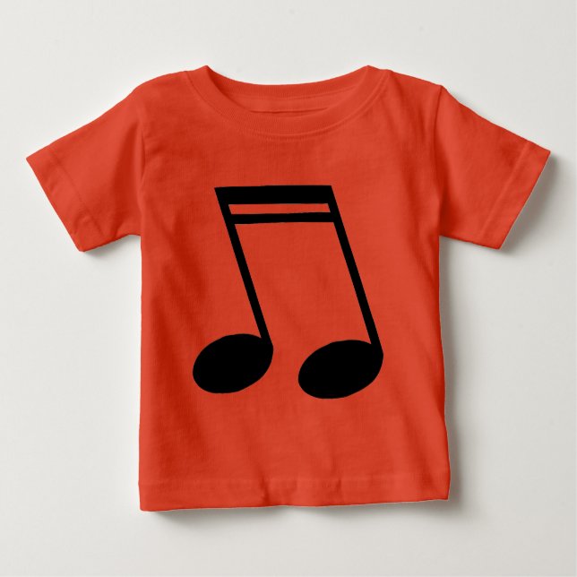 Musical Notes Beamed Semiquavers Baby T-Shirt (Front)