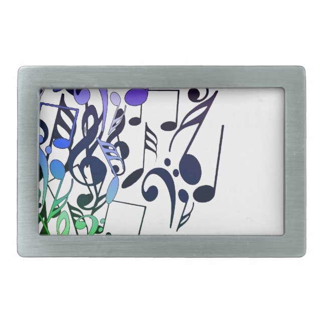 Musical Notes Belt Buckle (Front)