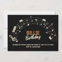 Musical notes birthday