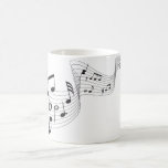 Musical Notes - Black/white 11 Oz Morphing Mug at Zazzle