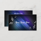 Musical Notes Business Cards (Front/Back)