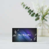 Musical Notes Business Cards (Standing Front)