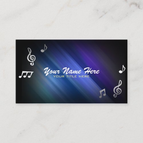 Musical Notes Business Cards