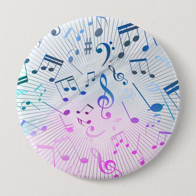 Musical Notes Button (Front)