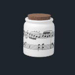 musical notes candy jar<br><div class="desc">A simple musical score</div>