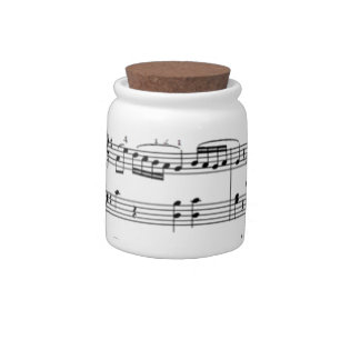 Musical Notes Candy Jar