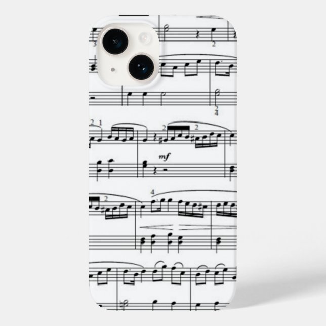 musical notes Case-Mate iPhone case (Back)