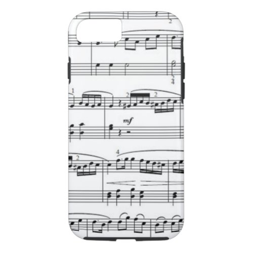 musical notes iPhone 87 case