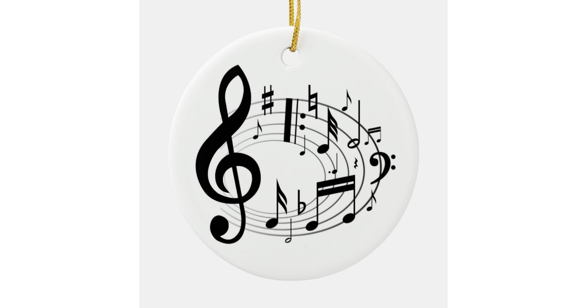 Musical Notes Ceramic Ornament Zazzle