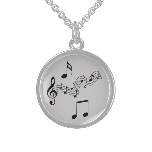 Musical Notes Charm Pendant Necklace