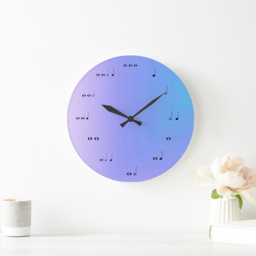 Musical Notes Clock Zazzle