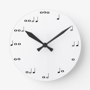 Musical notes clock