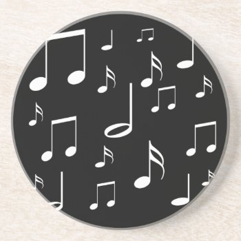 Musical Notes Coaster by musickitten at Zazzle