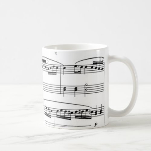 musical notes coffee mug