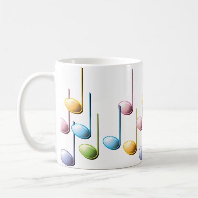 Musical Notes Coffee Mug (Left)
