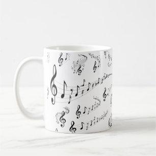 Musical notes coffee mug