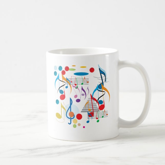 Musical Notes Coffee Mug (Right)