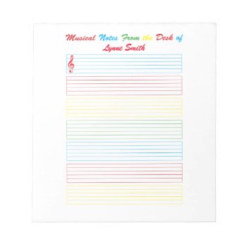 Musical Notes Colorful Lined by Lynnes_creations at Zazzle