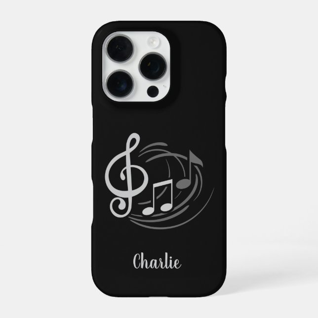Musical Notes custom name phone cases (Back)