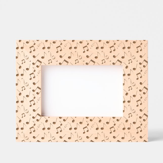 Musical Notes Design Engraved Frames (Front)